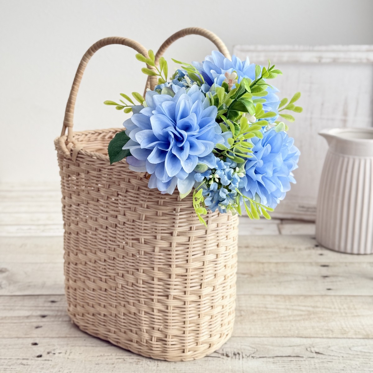 【造花】MAGIQ東京堂/グローブダリアブーケ #5  BLUE ブルー/FM000255-005