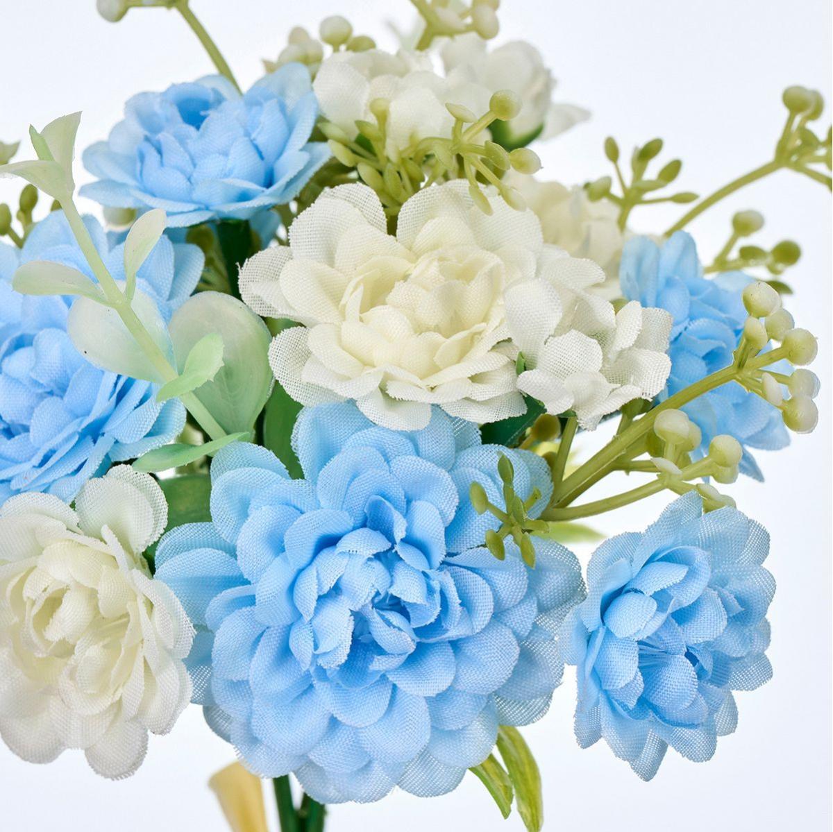 【造花】MAGIQ東京堂/フルールマムピック #5  BL/WH ブルーホワイト/FM004088-005