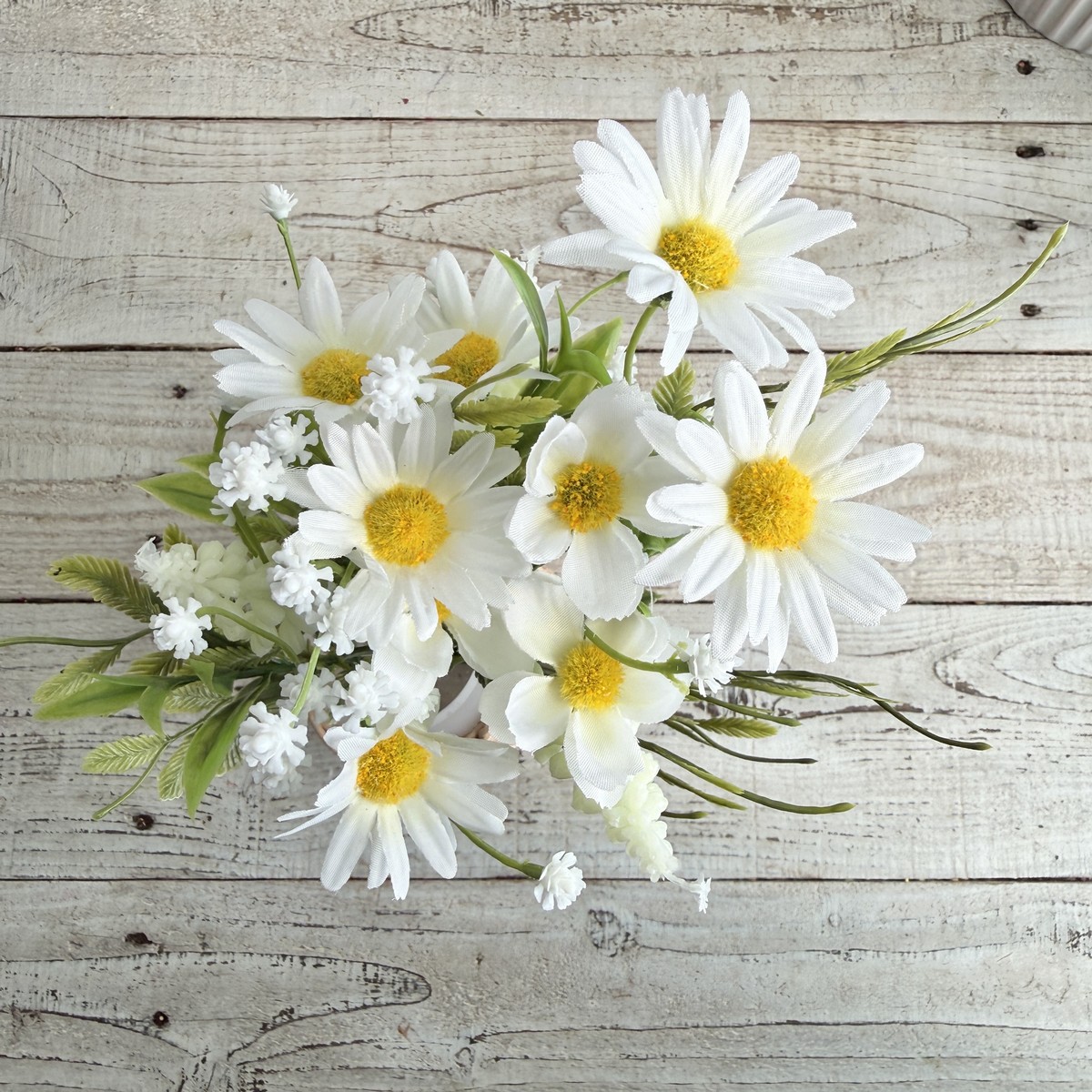 【造花】MAGIQ東京堂/スプリングデージーブーケ #1  WHITE ホワイト/FM000549-001