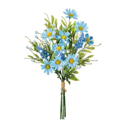 特価◎【造花】MAGIQ東京堂/スプリングデージーブーケ #5  LTBL ライトブルー/FM000549-005