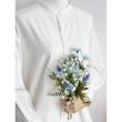 【造花】MAGIQ東京堂/スプリングデージーブーケ #5  LTBL ライトブルー/FM000549-005
