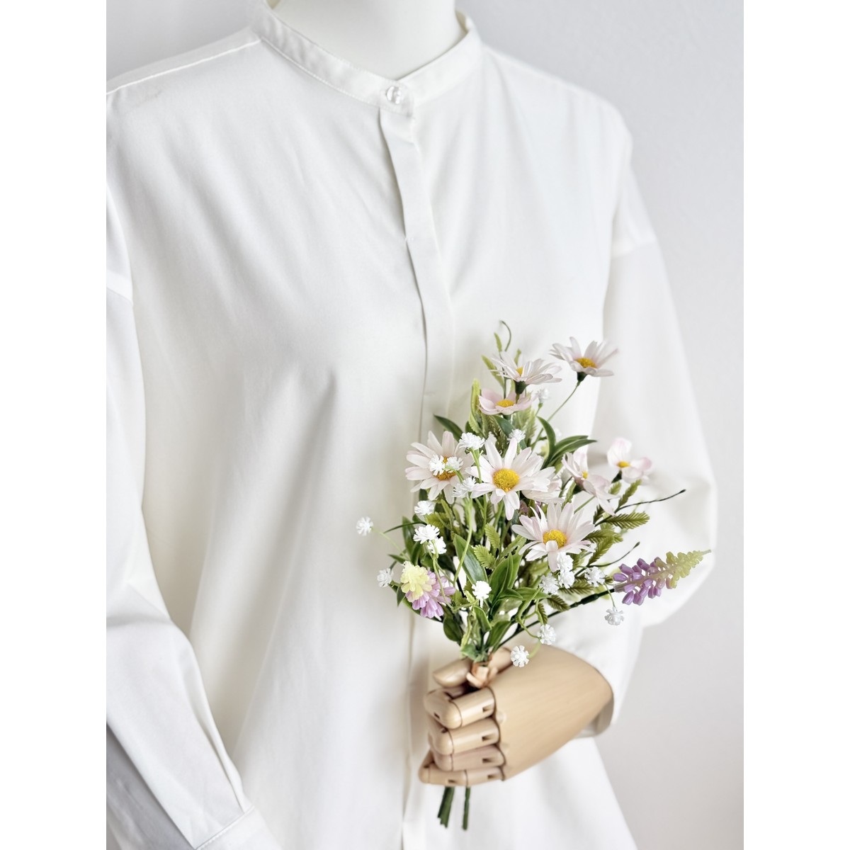 【造花】MAGIQ東京堂/スプリングデージーブーケ #46 CR/PK クリームピンク/FM000549-046