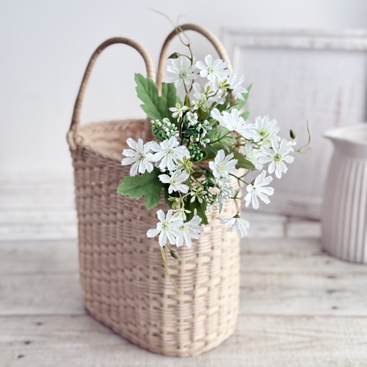 【造花】MAGIQ東京堂/エリーブロッサムブーケ #1  WHITE ホワイト/FM002182-001