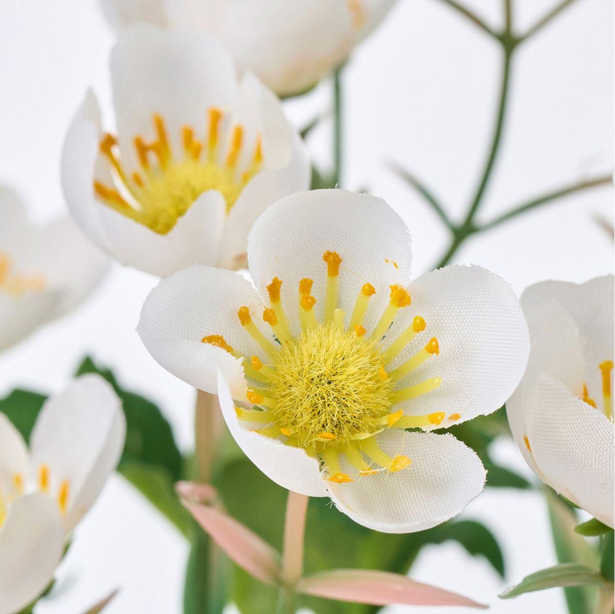 【造花】MAGIQ東京堂/チングルマ WHITE ホワイト/FM000506