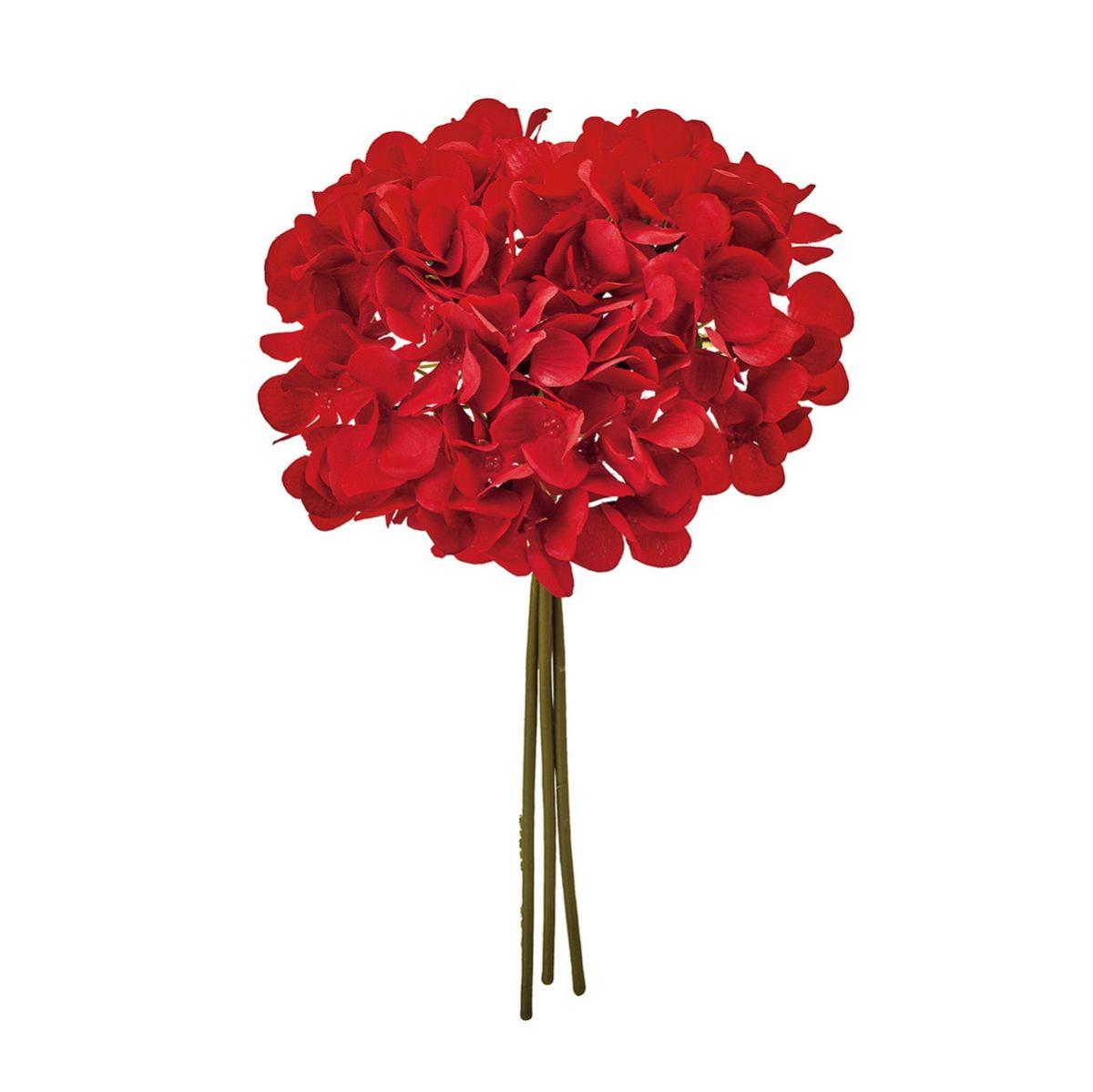 【造花】MAGIQ東京堂/トロワハイドレンジアバンドル #3  RED レッド/FM000022-003