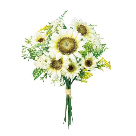 【造花】MAGIQ東京堂/サザンサンフラワーブーケ #37 CREAM クリーム/FM001233-037