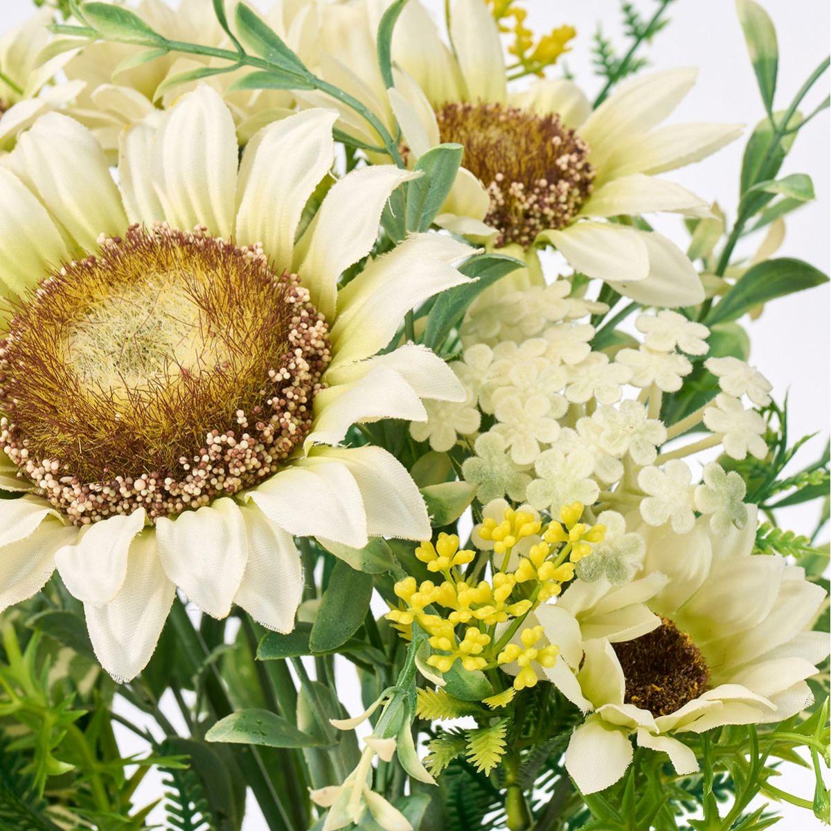 【造花】MAGIQ東京堂/サザンサンフラワーブーケ #37 CREAM クリーム/FM001233-037