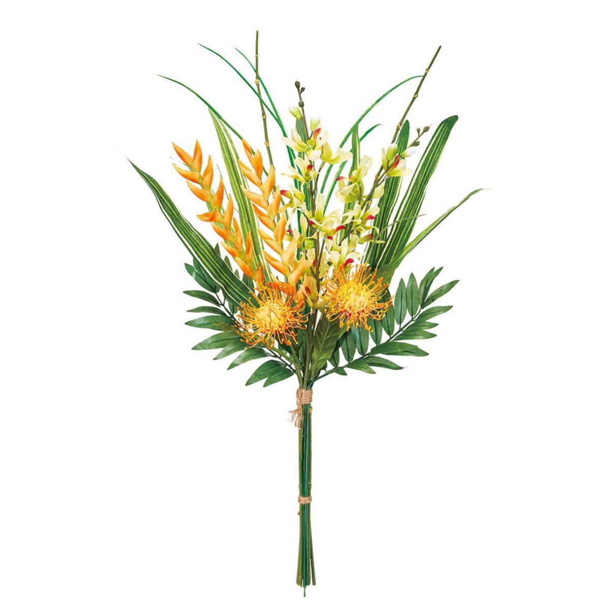 【造花】MAGIQ東京堂/トロピカフラワーバンチ オレンジ ORMIX オレンジミックス/FM001875