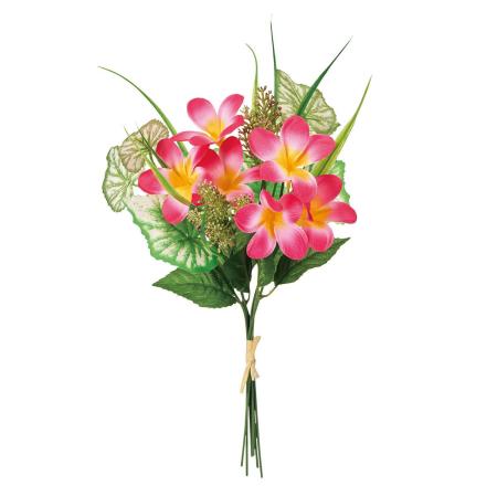 【造花】MAGIQ東京堂/マハロプルメリアブーケ #16 YL/BTY イエロービューティ/FM001939-016