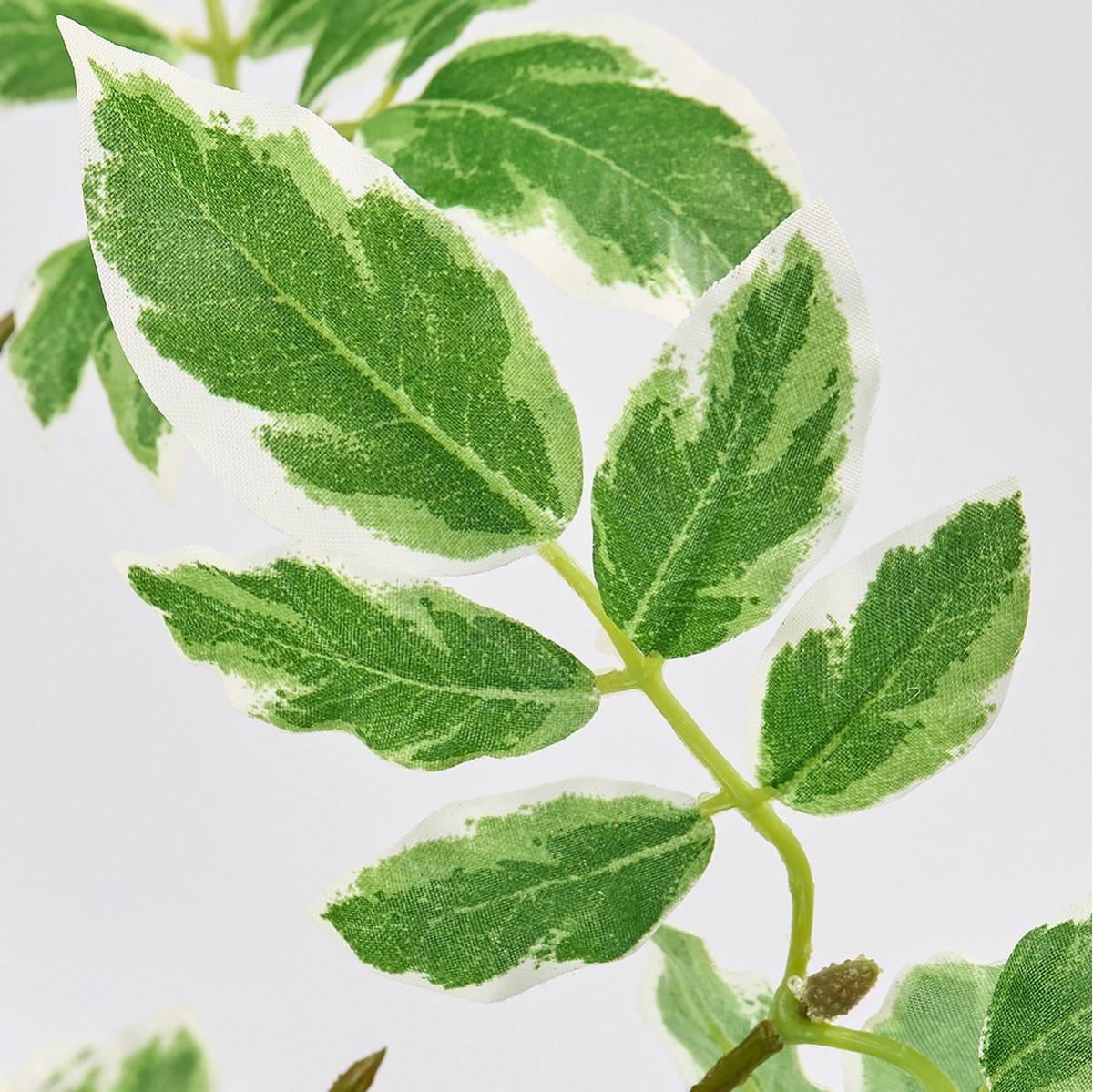 【造花】MAGIQ東京堂/ジャスミンリーフブランチ WH/GR ホワイトグリーン/FG302609