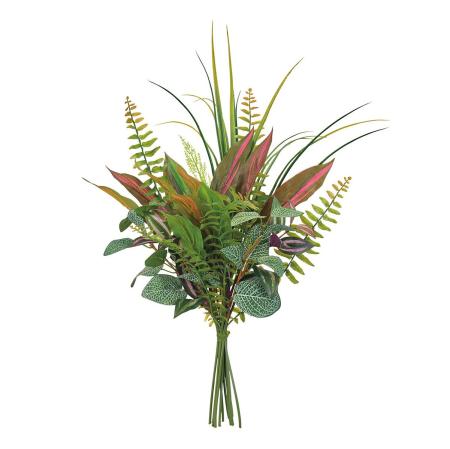 【造花】MAGIQ東京堂/トロピカグリーンバンチ ドラセナ RDMIX レッドミックス/FG009006