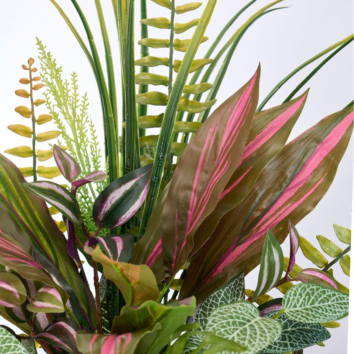 【造花】MAGIQ東京堂/トロピカグリーンバンチ ドラセナ RDMIX レッドミックス/FG009006