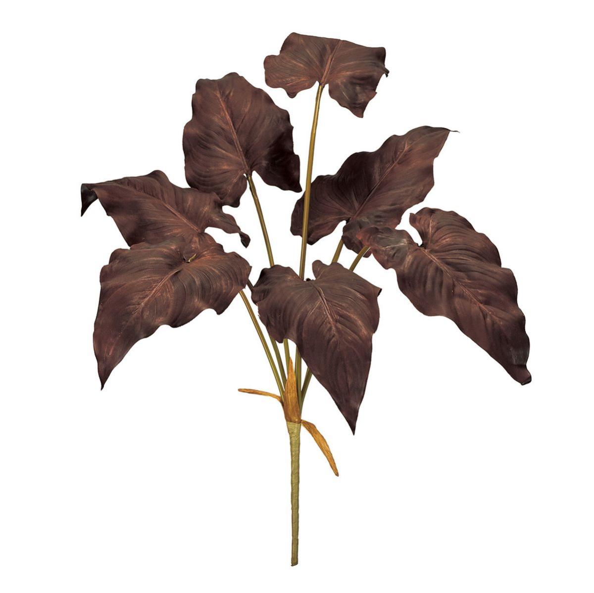 【造花】MAGIQ東京堂/ショコラカラーリーフブッシュ CHOCO チョコ/FG001361