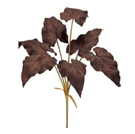 【造花】MAGIQ東京堂/ショコラカラーリーフブッシュ CHOCO チョコ/FG001361