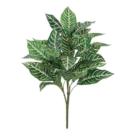 【造花】MAGIQ東京堂/クロトンロングブッシュ WH/GR ホワイトグリーン/FG004448