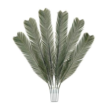 【造花】★AX★ソテツ6本組 大 DKGR ダークグリーン/FK002503