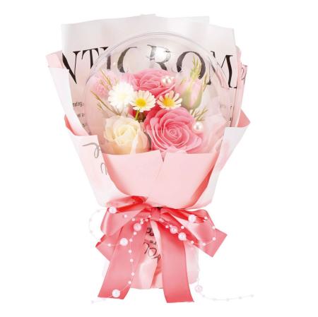 【ソープフラワー】オーブローズブーケ ピンク ピンク/MM000011-00P