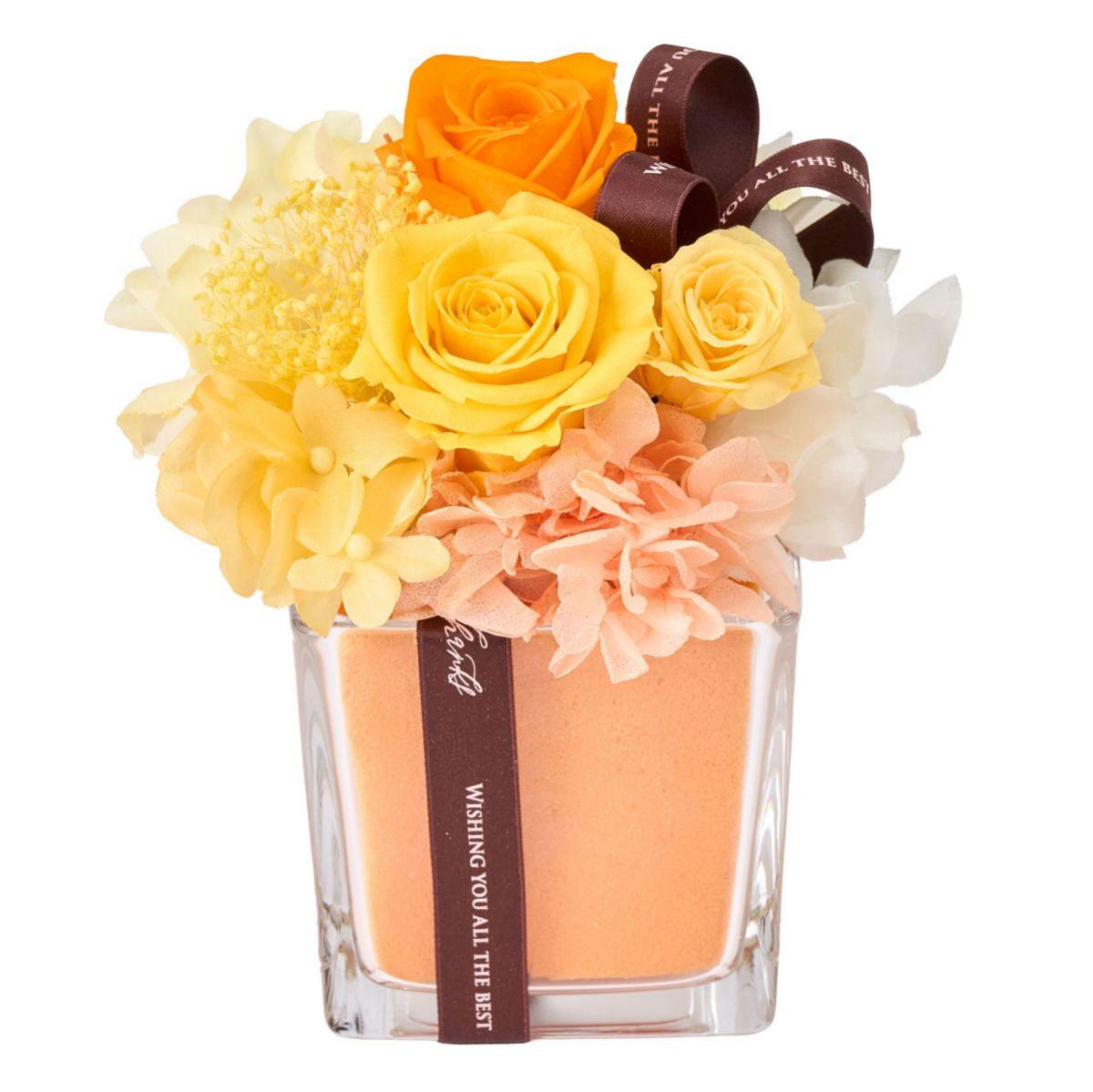 【プリザーブド】メルキューブ #9  オレンジ オレンジ/ZY006343-009