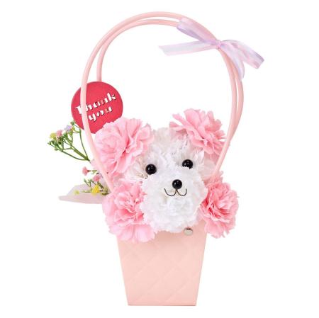 【造花】東京堂/プードルアレンジ #2  ピンク ピンク/ZA003036-002