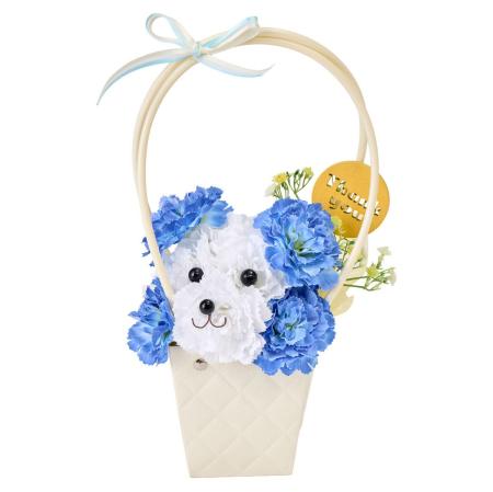 【造花】東京堂/プードルアレンジ #5  ブルー ブルー/ZA003036-005