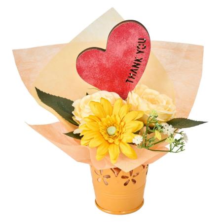 【造花】東京堂/スタンディングブーケアレンジ #9  オレンジ オレンジ/ZA003037-009