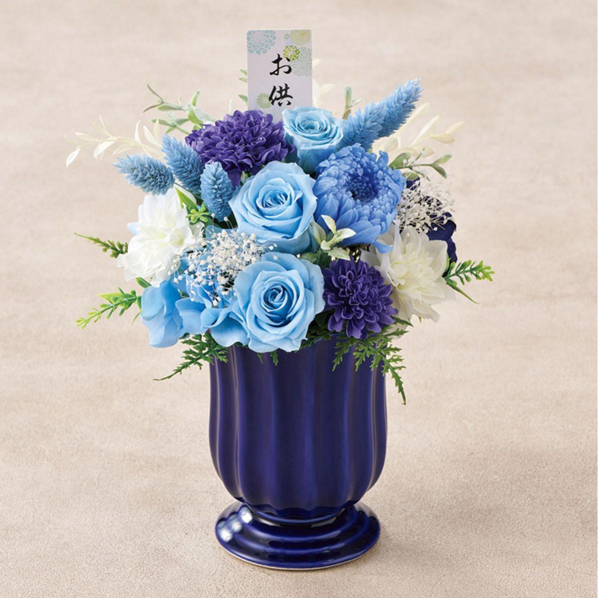 【プリザーブド】莉子(りこ) #33ロイヤルブルー ロイヤルブルー/ZY004914-033