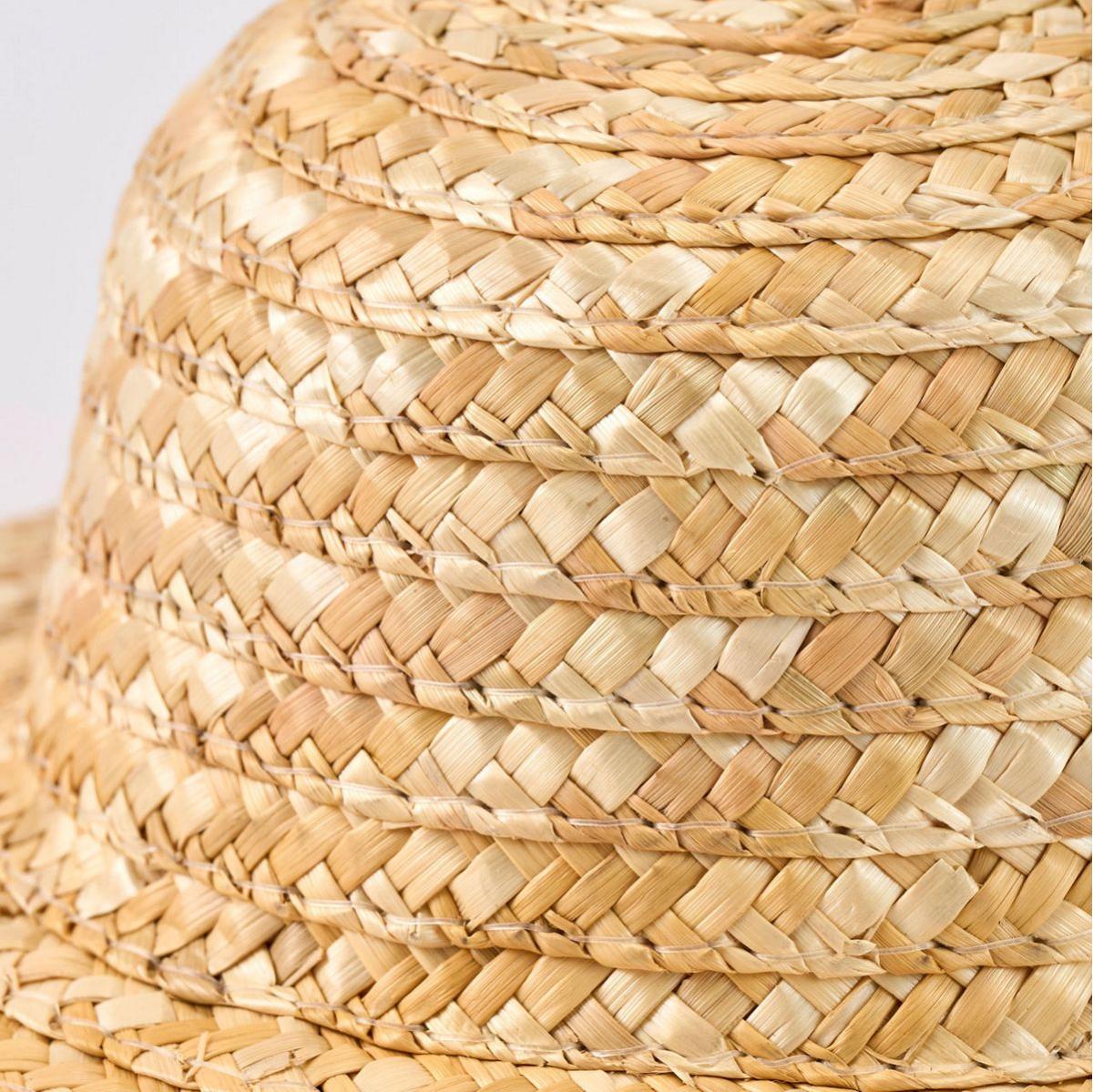 麦わら帽子丸型17cm ナチュラル /FD005759