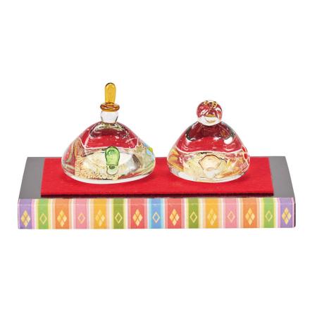 東京堂/硝子の雛人形 京花 金箔入 /GG000300