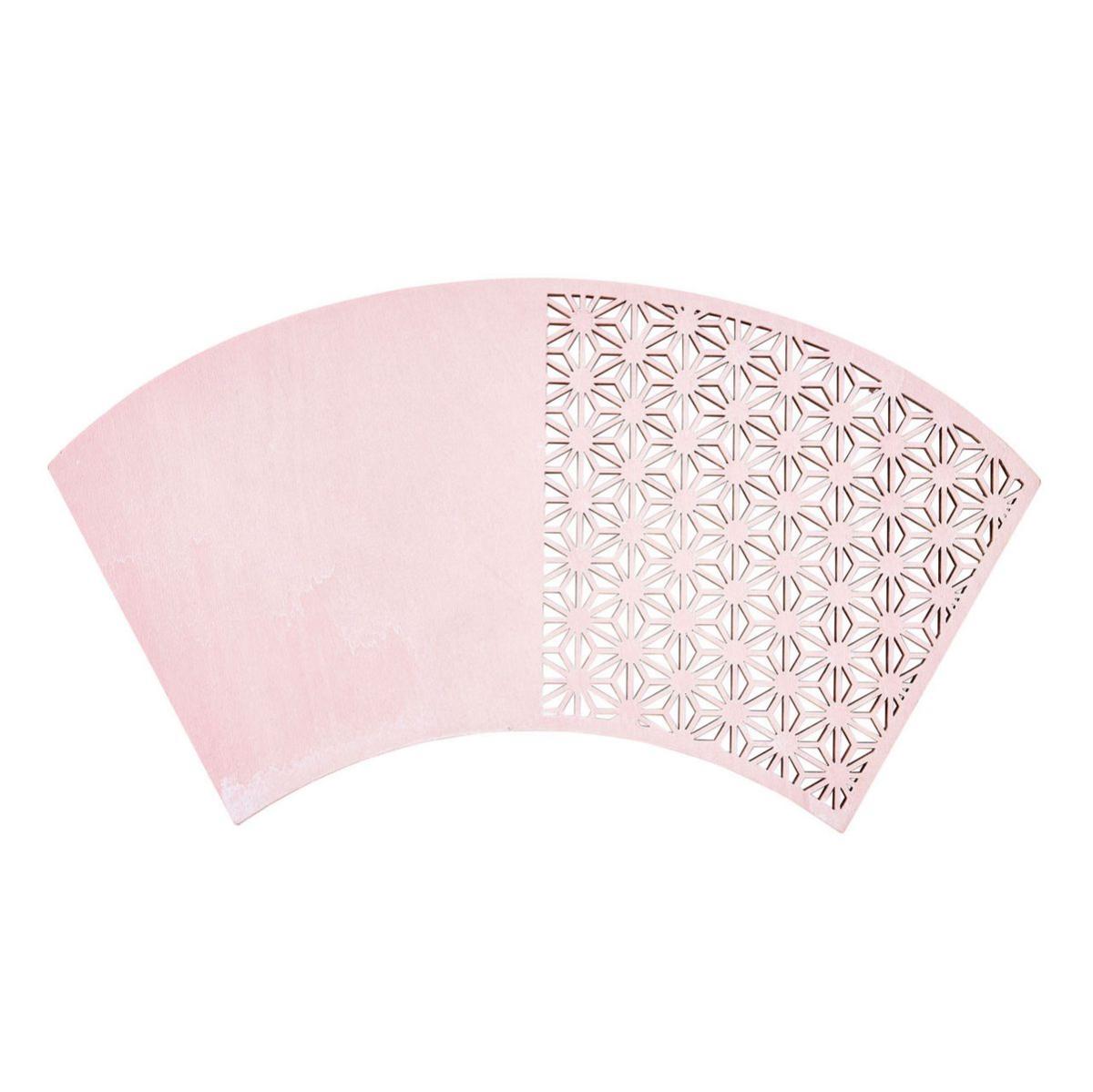 特価◎麻の葉扇ハーフプレート #2 PINK ピンク/ZE009055-002