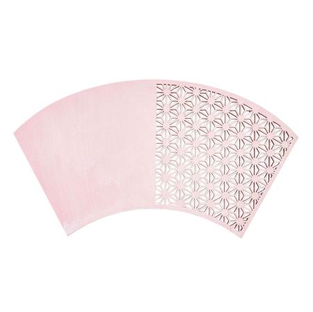 特価◎麻の葉扇ハーフプレート #2 PINK ピンク/ZE009055-002