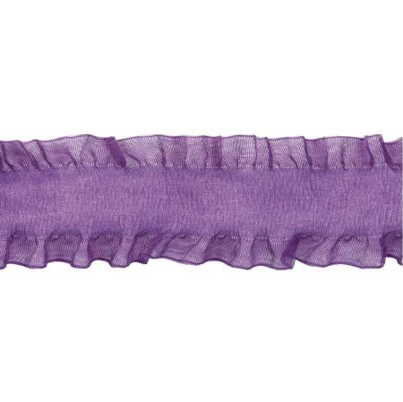 フリルオーガンジーリボン 35mm 26 紫 /RM447435-026