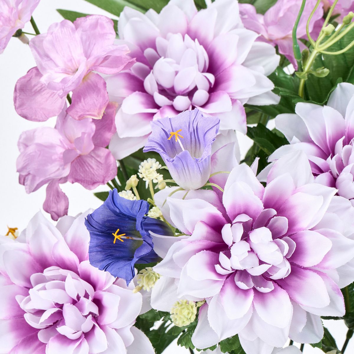 東京堂　アーティフィシャルフラワー　花みずき　ダリア　マム　紫陽花　シンビジウム 特価◎【造花】MAGIQ東京堂/ダリアカンパヌラブッシュ/FM0B2612 - 花材
