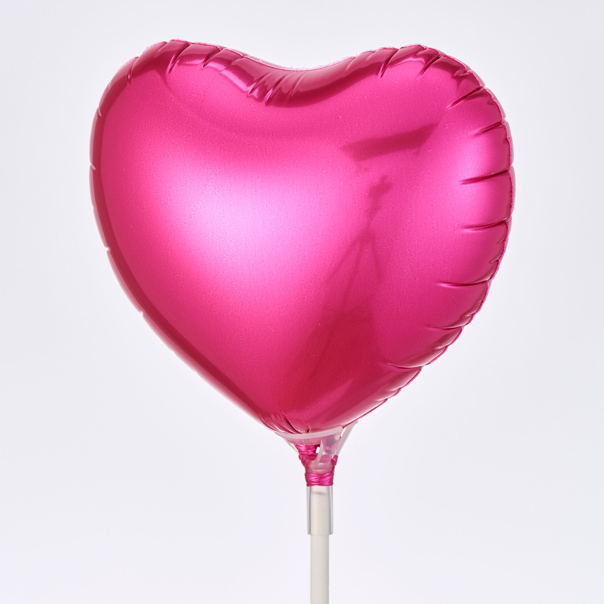 ★AX★メタリックカラーハート10cm 5本 パールピンク/BA031227