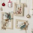 CraftieHome/大小2つの額縁で作るクリスマスのフレームリースキット/C-01-FLO-221101-MX