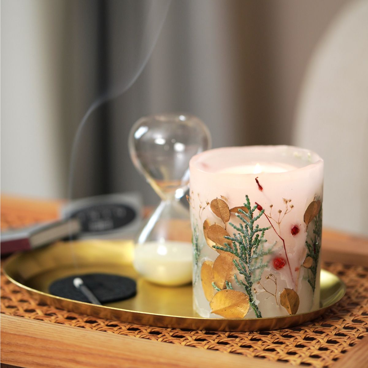 CraftieHome/クリスマスのボタニカルキャンドルキット/C-01-CAN-231101-MX