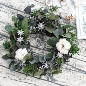 特価◎CraftieHome/森の贈りもの ユーカリとヒムロスギのリース