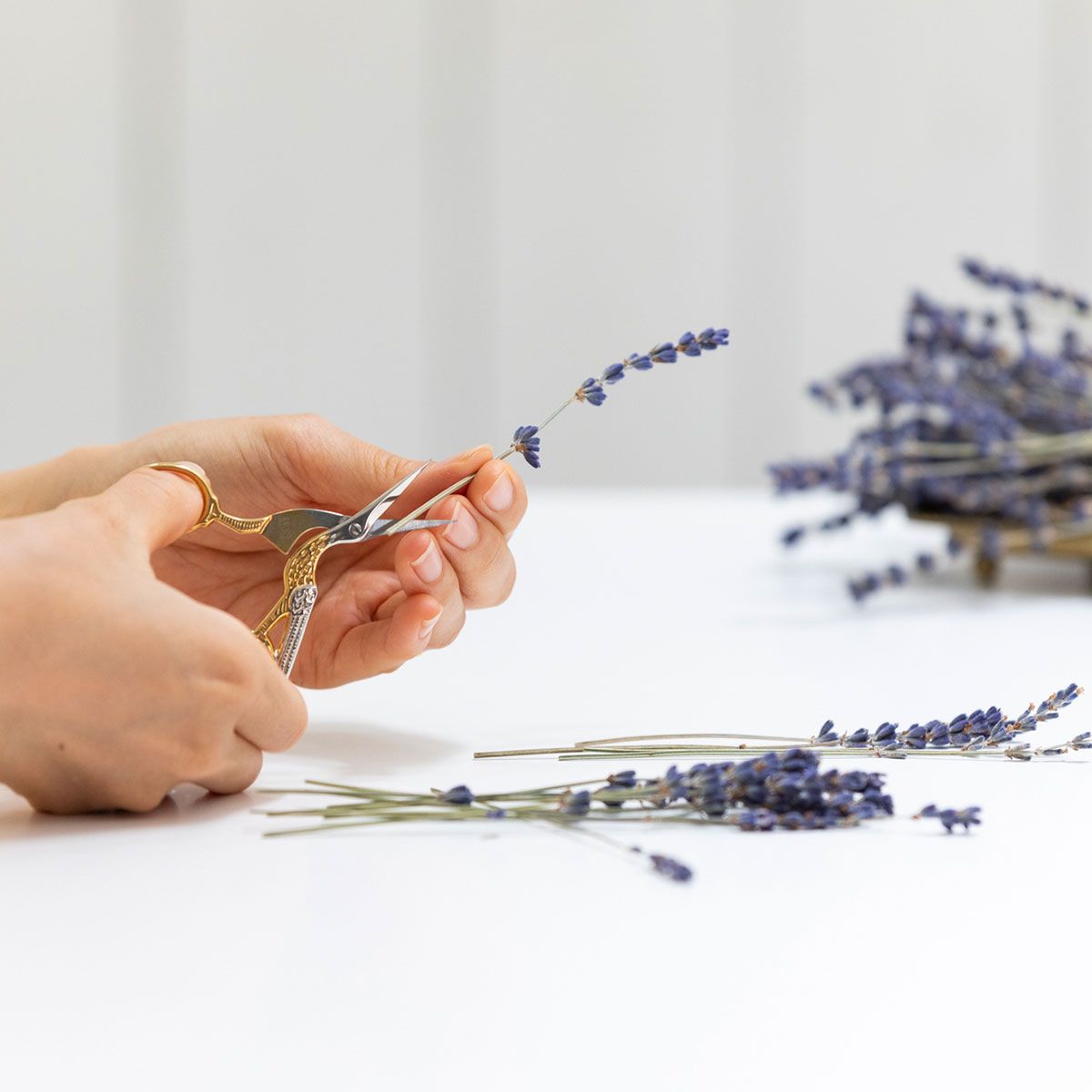 CraftieHome/ラベンダーのボタニカルキャンドル/C-01-CAN-00801-PL-01