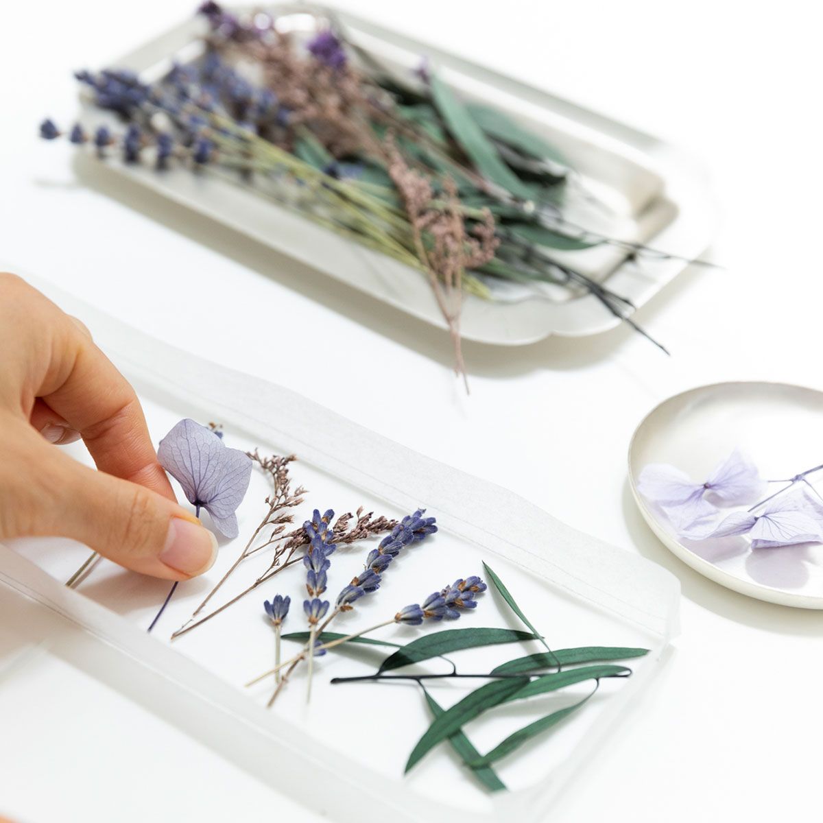 CraftieHome/ハーブミックスのボタニカルキャンドル/C-01-CAN-00801-PL-02