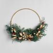 CraftieHome/ゴールドフープのクリスマスリースキット/C-01-FLO-221102-MX