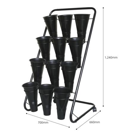 【直送】DFスタンド 12個バケツ/440004 ※返品・代引・キャンセル不可