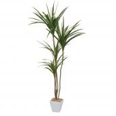 【直送】【人工観葉植物】YDM/ユッカポット グリーン/GLA1389-GR※返品キャンセル不可