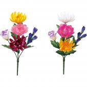 花。花様 リクエスト 26点 まとめ商品 造花】YDM/仏花ブッシュS アソート ※2種類のいずれか1つ。お選び