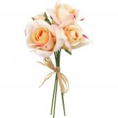 即日★大特価◎【造花】YDM/エレンローズバンドル ライトイエロー/FB-2604-L/Y