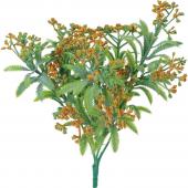 【造花】YDM/ミックスフラワーブッシュ オレンジ/FB-2607-OR