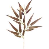 即日★【造花】YDM/ブラッシュバンブリーフスプレー ブラウン/FS-5425BR