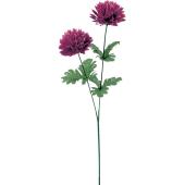 【造花】YDM/ボールマム×2 ダークラベンダー/FF-3041D/L