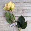 【造花】YDM/シングルローズ イエロー/FF-3092Y