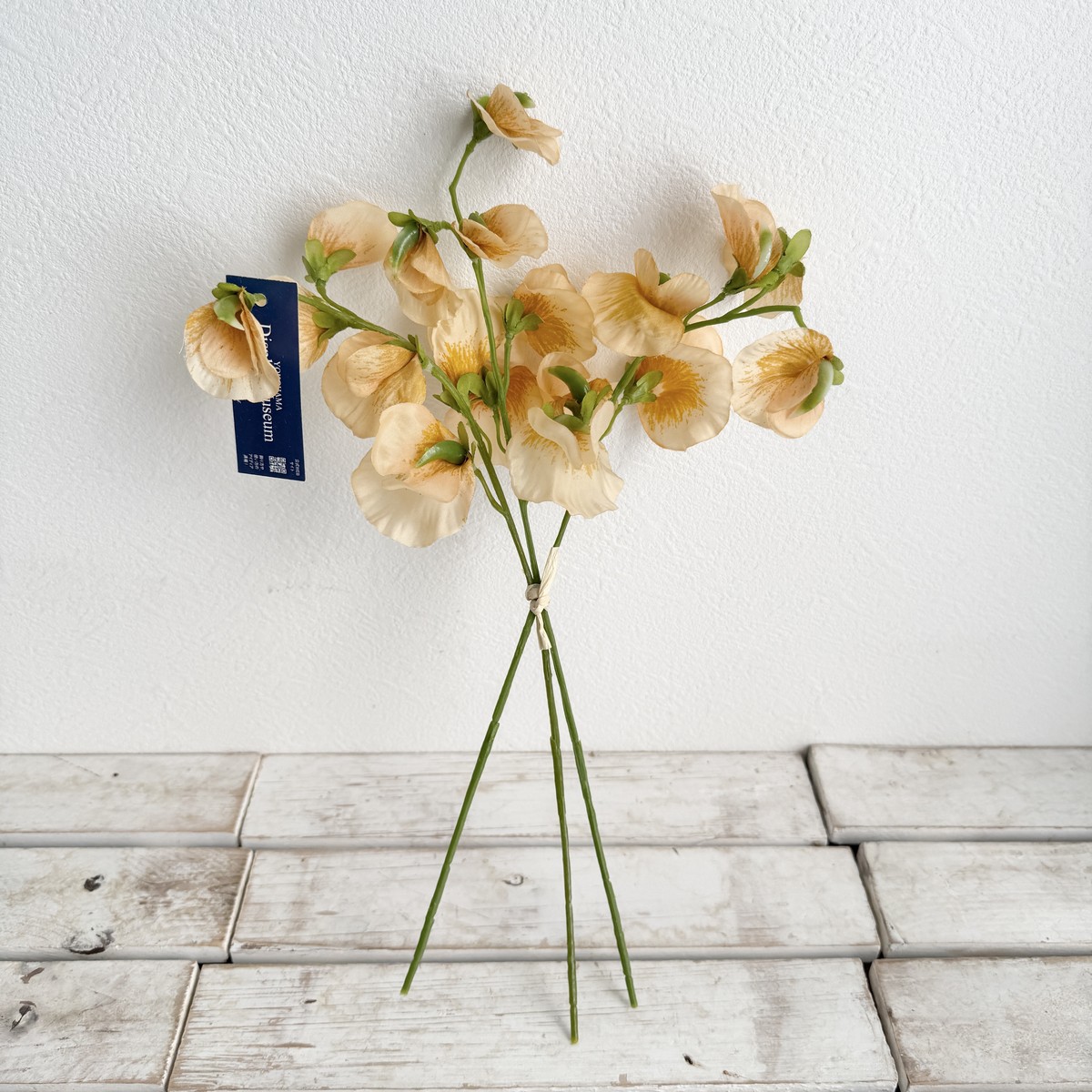 即日☆【造花】YDM/エレナスイートピーバンチ ベージュ/FS-7956BE - 花