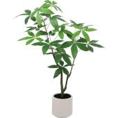 【人工観葉植物】YDM/パキラポット グリーン/GLA-1576-GR