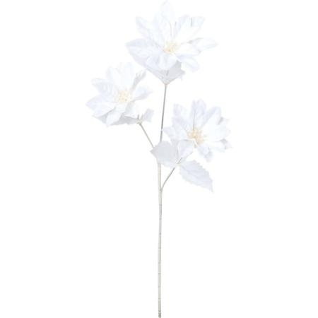 【造花】YDM/ネージュポインセチアスプレー ホワイト/FS-6347-W